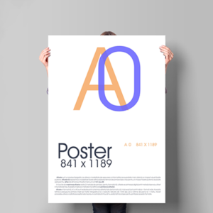 font size a0 poster